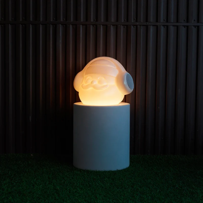 KLAUS KERST LAMP MET LUIDSPREKER