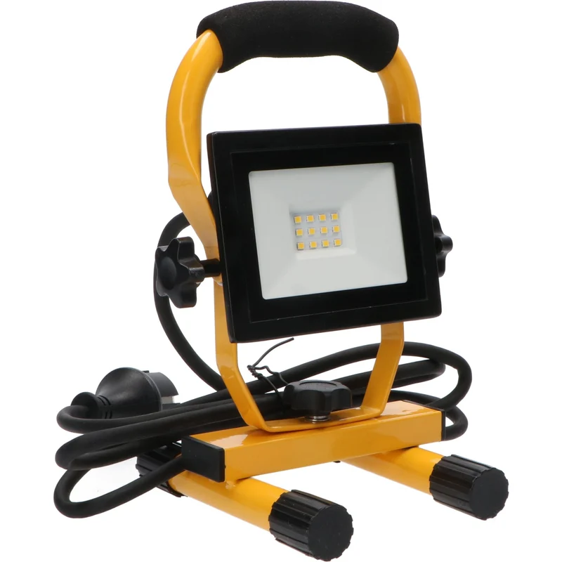 LED's Work - AC Werklamp - 10W 850lm 4000K Compacte LED Bouwlamp - Inklapbaar & Draaibaar