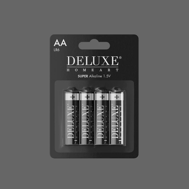 AA batterijen - Super alkaline - 4 stuks - Deluxe Homeart