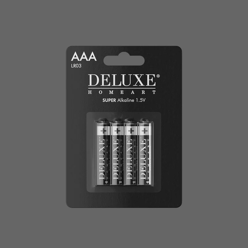 AAA batterijen - Super alkaline - 4 stuks - Deluxe Homeart