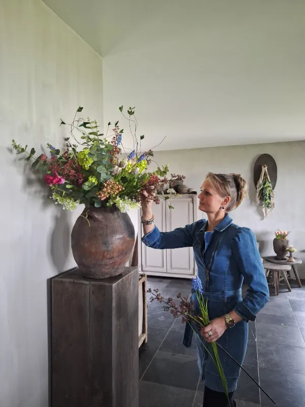 Kunstbloemen boeket voorjaar - workshop
