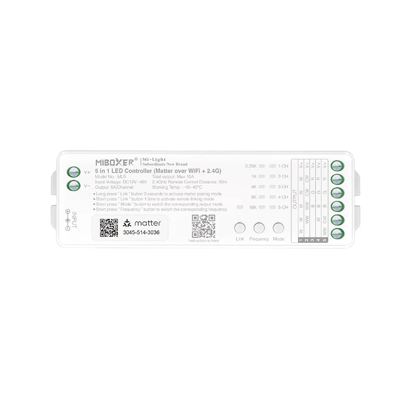 Mi-Light Matter Controller | RGB+CCT | 5-24V | IP20
