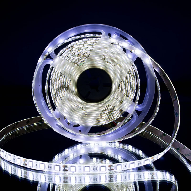 LED Strip 5M - 5050/60 | 14,4W | 12V | Standaard editie | 6000K - Daglicht Wit