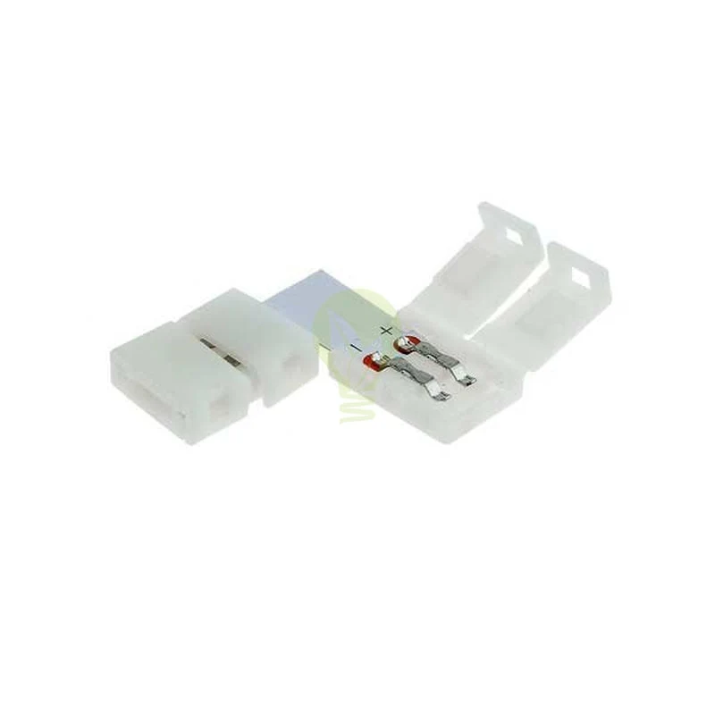 Hoekstuk voor 1 kleurige 3528 LED strip 8mm | Klembaar
