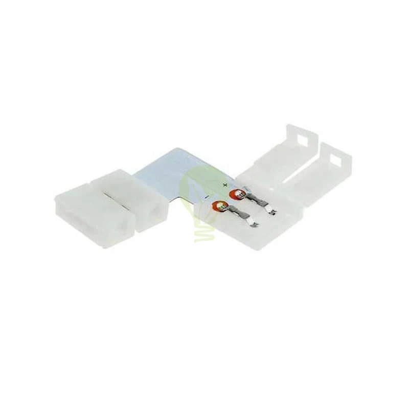 Hoekstuk voor 1 kleurige 5050 LED strip 10mm | Klembaar