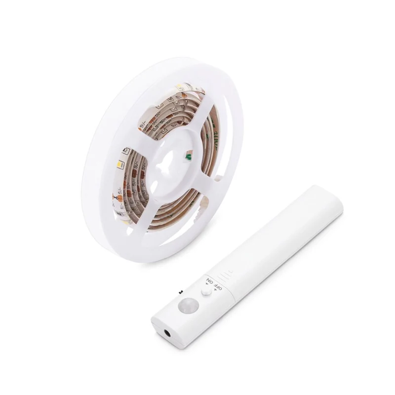 LED Strip op batterij met sensor | 100 CM | 3,4W | 3000K | Warm wit