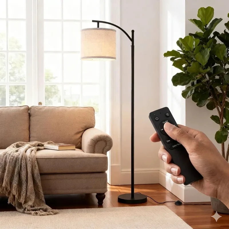 Moderne Dimbare LED Vloerlamp met Afstandsbediening