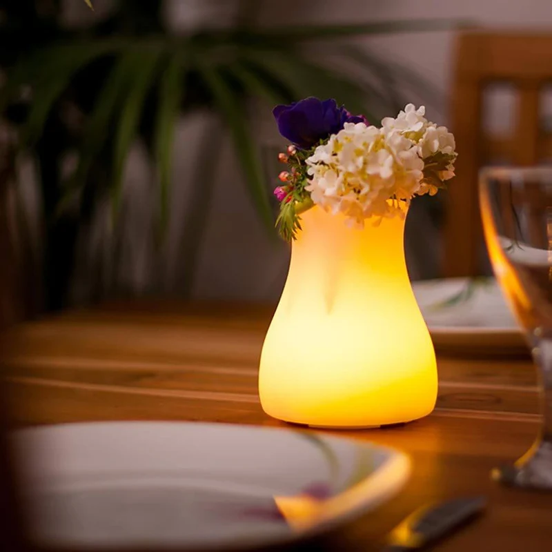 Akku LED-Tischvase Olio mit App-Steuerung