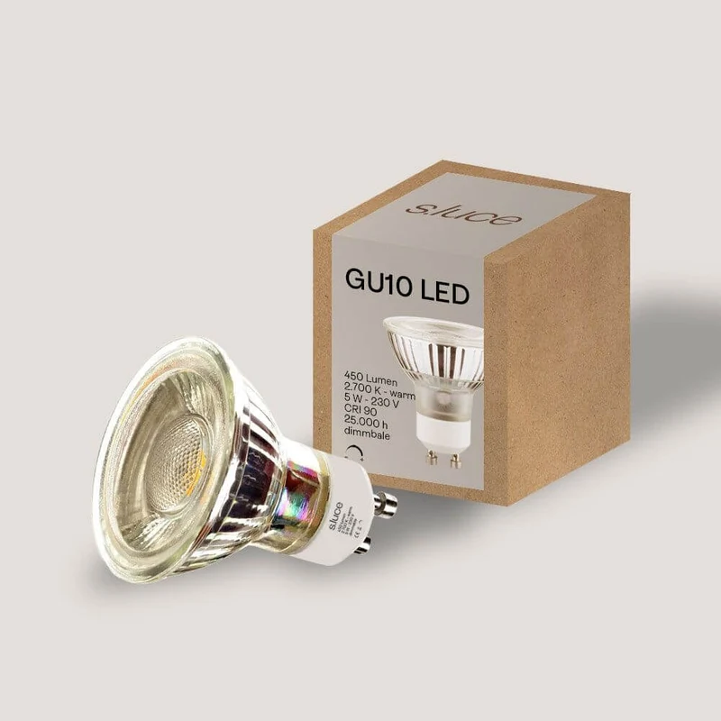 s.luce GU10 LED Leuchtmittel Warmweiß 2700K 450lm Dimmbar
