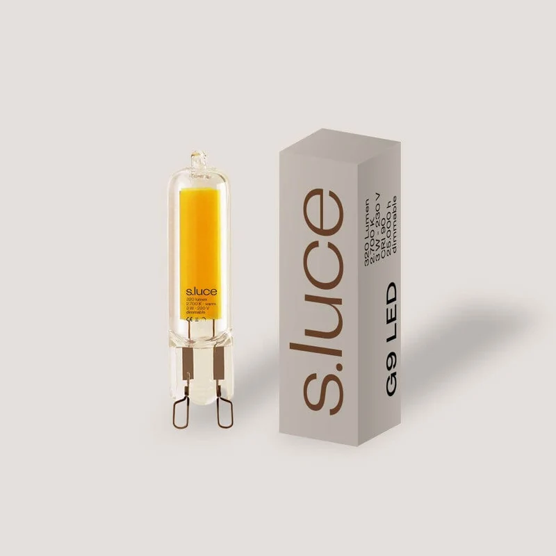 s.luce G9 LED Warmweiß 2700K 320lm 3W Dimmbar CRI 85