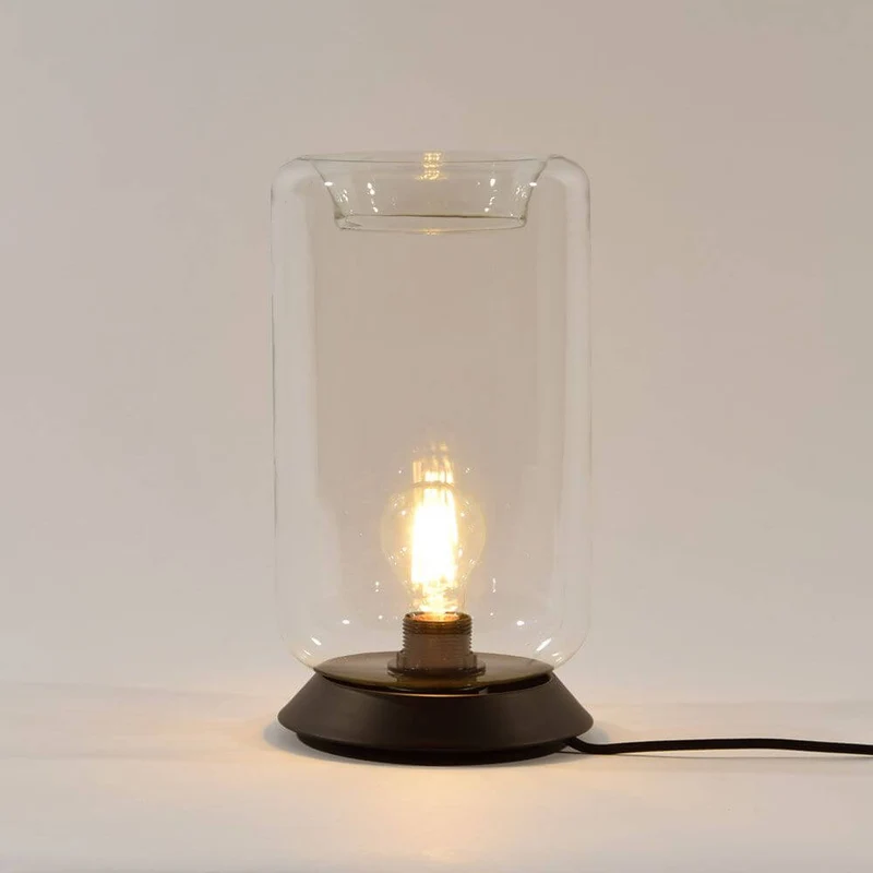 s.luce Cruet E27 Design Tischleuchte Glas mit Schalter