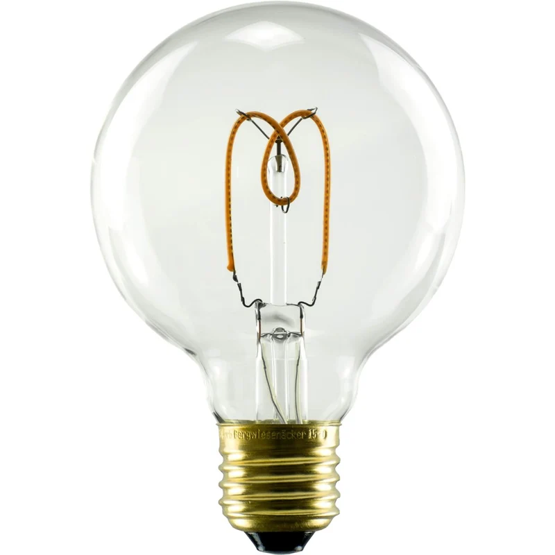 Segula Soft LED Globe E27 G80 Clear - 190lm 2200K - Dimmable