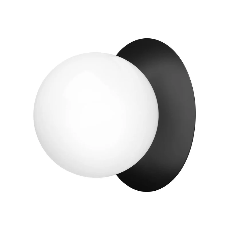 Nuura Liila 1 Wall-Ceiling Lamp (Black / Opal White) - Second Chance