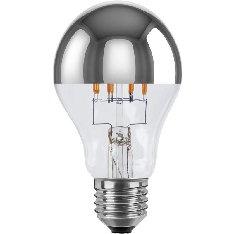 Segula Vintage LED Bulb E27 A67 Mirror Head Silver - 550lm 2700K - Dimmable