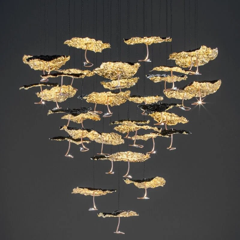 Catellani & Smith Gold Moon Chandelier