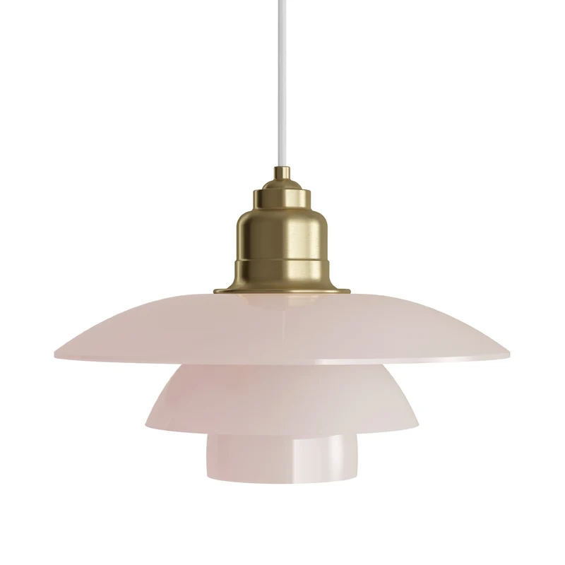Louis Poulsen PH 3½-3 Pale Rose Brass Pendant