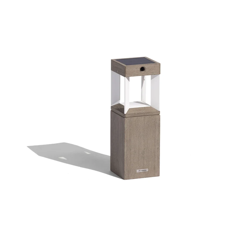 Les Jardins Teckalu Solar Bollard to fix or to pin