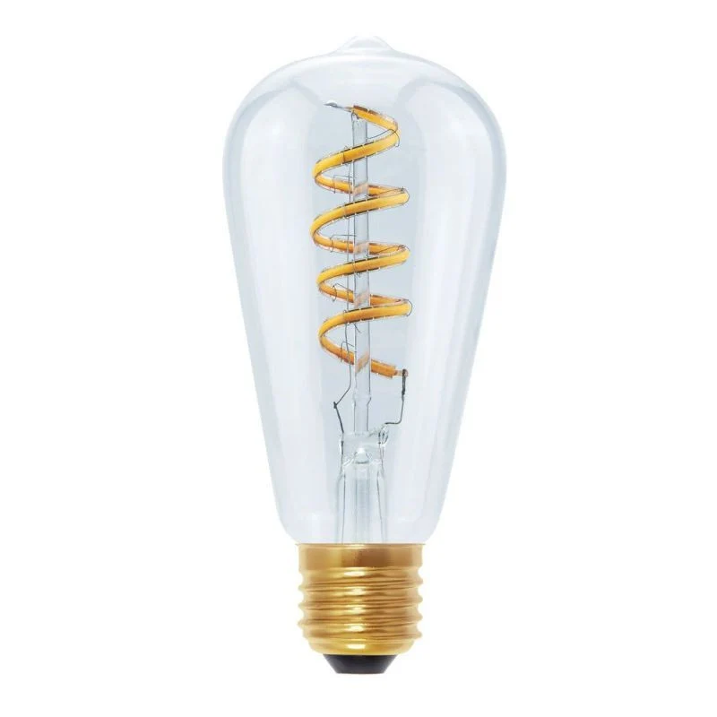 Segula LED Rustica Curved Spiral E27 ST65 Clear - 290lm 2200K - Dimmable