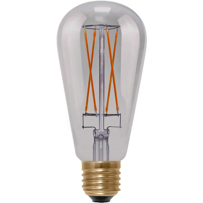 Segula Vintage LED Rustica Long Style E27 ST65 Smokey grey - 220lm 1900K - Dimmable