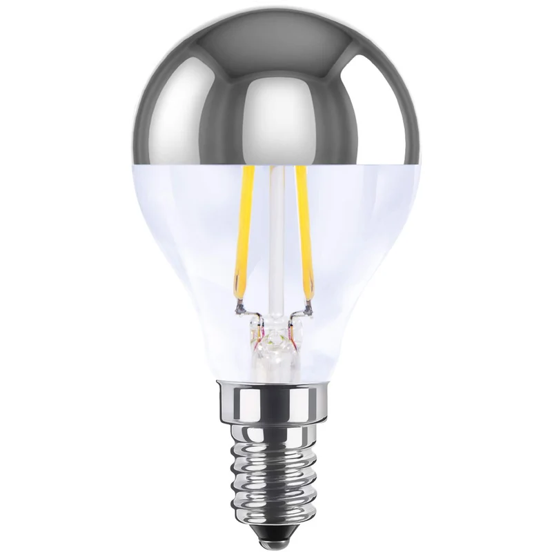 Segula Vintage LED Drop Lamp E14 P48 Mirror Head Silver - 200lm 2700K - Dimmable