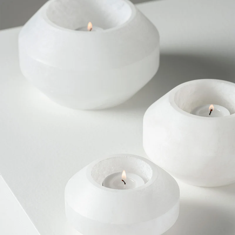 Serax Tealight Holder White Alabaster