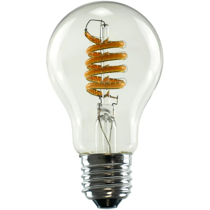 Segula Ambient LED Bulb Curved Spiral E27 A60 Clear - 460lm 2000K to 2700K - Dim to warm