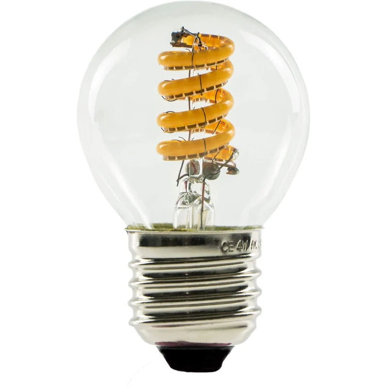 Segula Ambient LED Curved Spiral E27 P45 Clear - 200lm 2000K to 2700K - Dim to warm