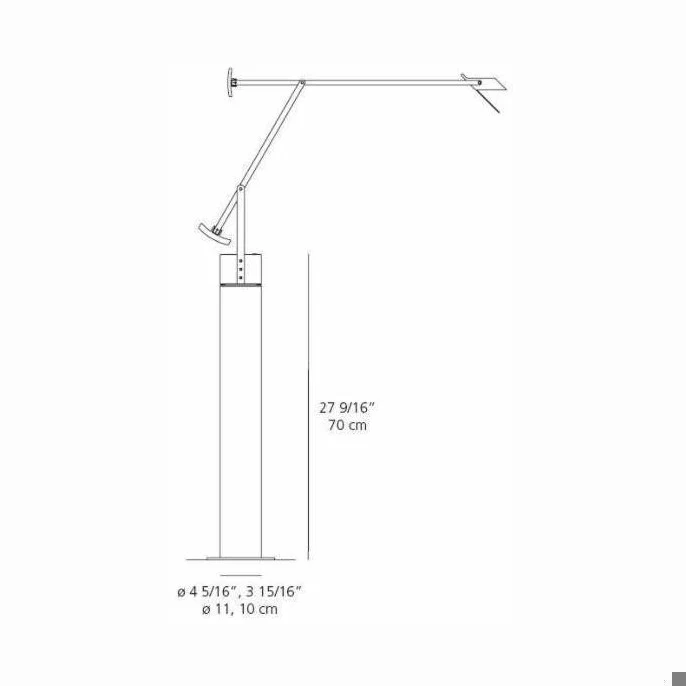 Artemide Tizio Supporto Terra Black